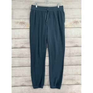 prAna Cardiff Fleece Sweatpants Mens Large Blue Drawstring Stretch